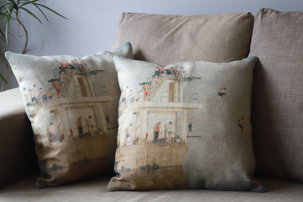 Linen Cushion - Spring Break