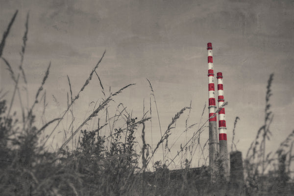 Fine art Photograph of Pigeon house, Poolbeg Chimneys, Poolbeg stacks, Ringsend, Dublin, Ireland