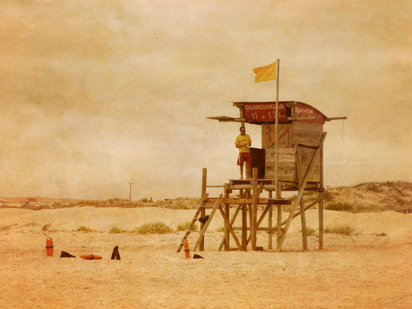 Gold Sand, Life guard,  Wall Hung Photographs | Fine Art Photography