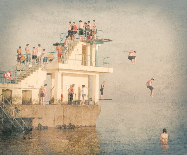 spring break, Photograph, Galway, salthill, diving, ireland photograph