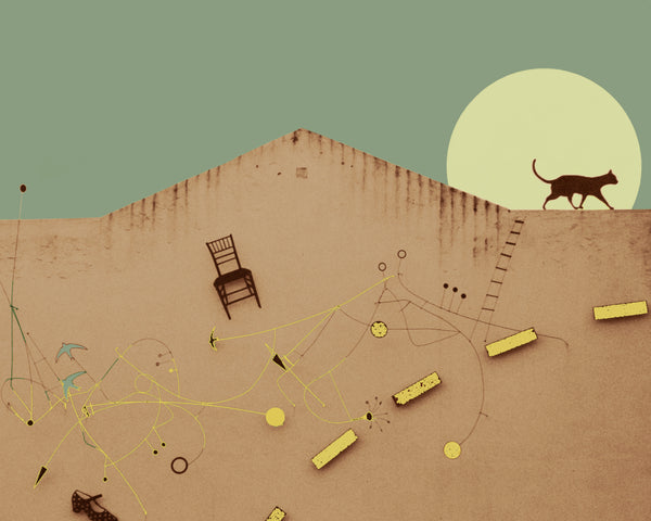 The Cat and the Moon (Green)