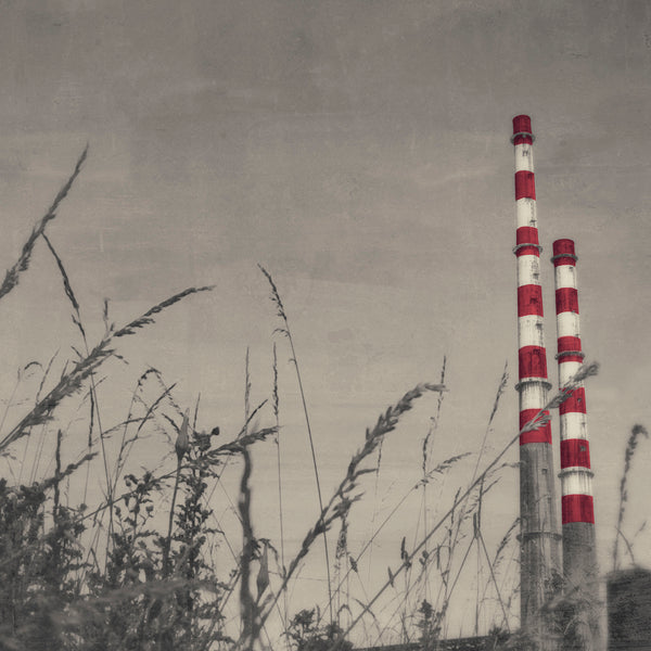 Fine art Photograph of Pigeon house, Poolbeg Chimneys, Poolbeg stacks, Ringsend, Dublin, Ireland