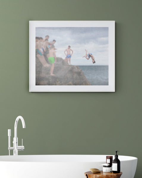 Jumping Head First Wall Hung Photograph | Fine Art Photography