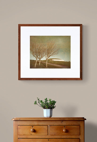 Irish Landscape, Limited edition Hahnemühle Fine Art print. Saatchi artfinder. Newgrange Neolithic passage tomb