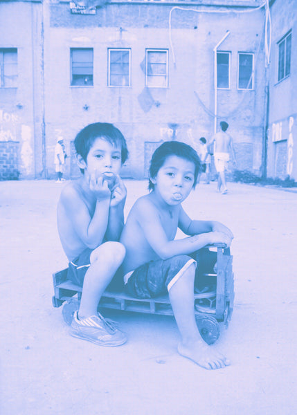 Best Friends Blue Narrative Photograph | Fine Art Photography