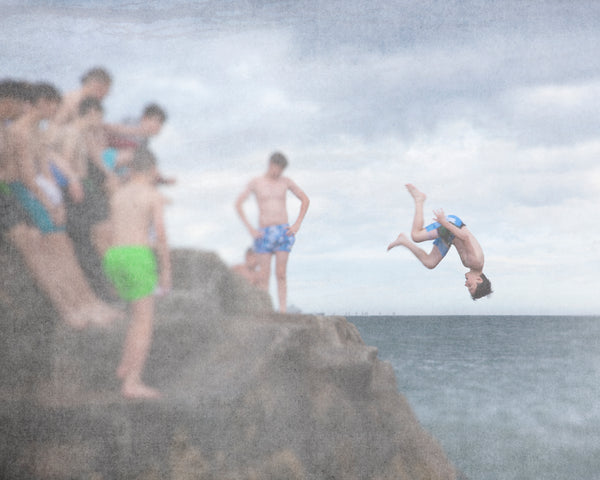 Jumping Head First Wall Hung Photograph | Fine Art Photography
